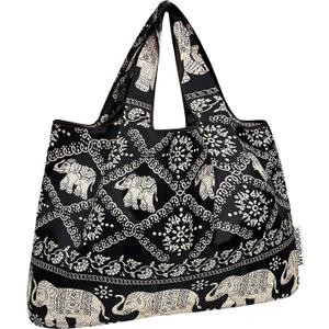 allydrew Large Foldable Tote Nylon Reusable Grocery Bags