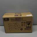 M MCIRCO [5-Pack, 36 oz] Glass Meal Prep Containers 3 Compartment with Lids, Glass Lunch Containers,Food Prep Lunch Box,Bento Box,Microwave, Oven, Freezer, Dishwasher (4.5 Cups) (Gray)