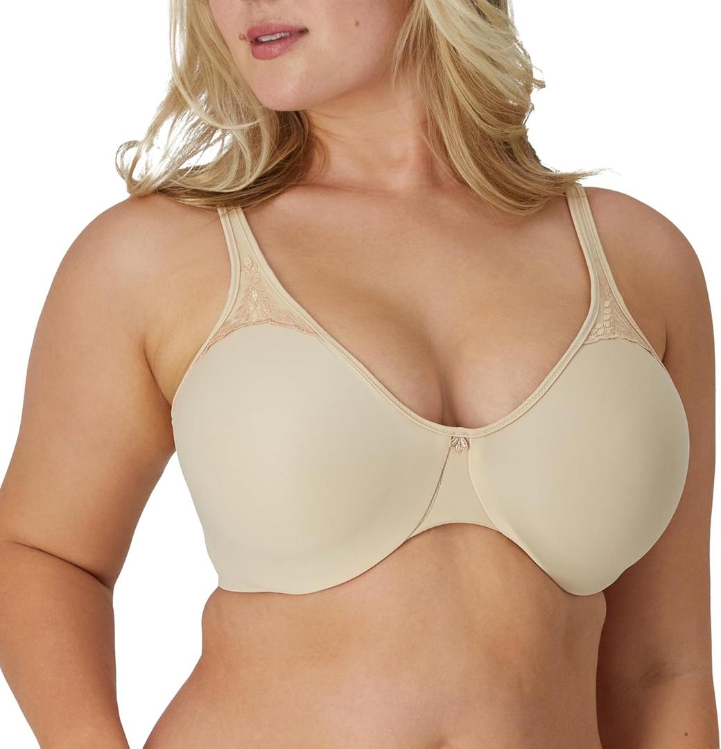 Bali Women's Minimizer Bra, Passion for Comfort Underwire Bras for Women, Seamless Cups, Minimizes Bust Up to 1.5 in (40D)