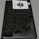 Yahi Red Light Photon Facial & Neck Mask with Remote Control, 7 Custom Modes with Infrared, Portable & Rechargeable with Timer for Home Use, 175 High-Density Light Beads, Black