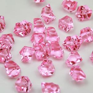WELMATCH Pink Acrylic Ice Rock Crystals Treasure Gems for Table Scatters, Vase Fillers, Wedding, Banquet, Party, Event, Birthday Decoration(Pink, 150)
