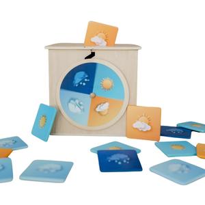 Weather Spin & Drop | Best Toys for 18 Months and Up, Explore The Weather, Educational Wooden Weather Toy, Changing Seasons, Toddler Science Toys, Weather Toys, Learning Through Play Preschool