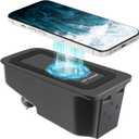 Wireless Car Charger for Volvo XC90 XC60 V90 V60 S90 S60 Accessories, Car Wireless Charging Pad with QC 3.0 USB Port (Without Light)