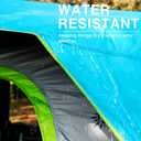 EVER ADVANCED 6 Person Camping Tent, Blackout Design Tent for Camping Instant Cabin Tents for Family with Rainfly, 60s Easy Setup, Water-Resistant, 108 x 108 x 73"