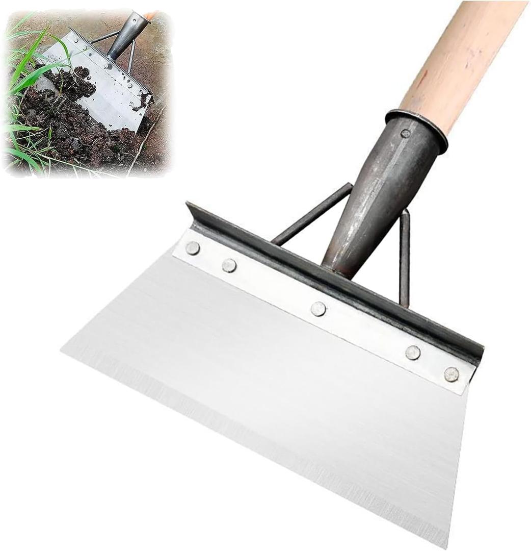 Multifunctional Heavy Duty Garden Tool - 10'' Flat Shovel for Digging, Lawn Edging, and Weed Removal (1pc)