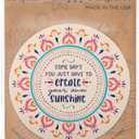 5 x Karma, Boho Inspirational Refrigerator, Car and Locker Magnets for Girls Motivational Quotes, School Car Office, Sunshine