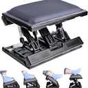 Scalebeard Foot Rest for Under Desk at Work,Height Adjustable Infinite Angle Under Desk Footrest,Ergonomic Foot Stools for Under Office Desk, Height Up to 10.6", Large 15.75" x 12.4" Panel