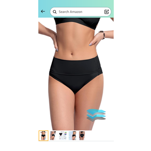 Beautikini Period Swimwear Bikini Menstrual Leakproof Swim Bottoms Period Bathing Suits for Teens Girl S