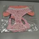 Pinkaholic New York Amara Dog Harness (Over-The-Head) Flower Pattern Fashionable Cute Spring Summer Harness for Small Dogs, Light Pink, Large