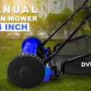 Dvi Manual Push Lawn Mower with 28L Premium Grass Catcher | 14-Inch Reel Push Grass Cutter Machine with 5-Position Height Adjustment with 5 Steel Resharpable Blades for Home, Garden and Yard.
