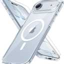 Miracase Magnetic for iPhone Air Case with Screen Protector(Compatible with MagSafe), Slim Thin Translucent Matte Military-Grade Protected Phone Cover for iPhone 17 Air 6.5", Clear