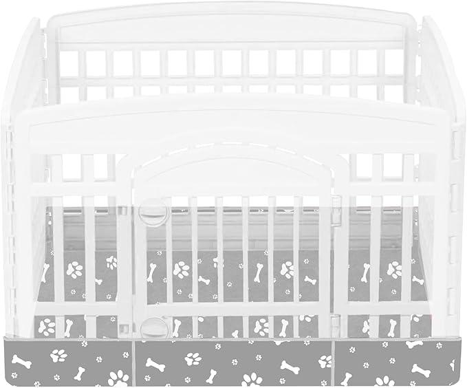 Dog Playpen Bottom for 36" Inch Pet Playpen with 4 Panels, Dog Crate Bottom Pet Tent Puppy Play Pen Bottom, Ideal for Indoor/Outdoor Use. Note: Playpen Not Included. (Gray)