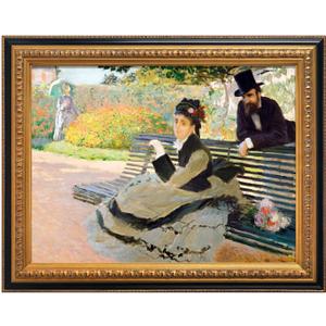 FOLKOR Canvas Frame for 16x20 Paintings, Finished Antique Ornate Frame for Landscape Portrait, Black and Gold Wood Frame for Home Office Gallery Wall Decor (No Plexiglass & Backing Board)