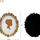 AELS 8x10 Inch Vintage Picture Frame, Elegant Antique Oval Photo Frames with Glass Front, Photo Display, Tabletop Wall Hanging, Gift Ideas, Gold Flower