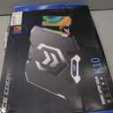 ICE COOREL Gaming Laptop Cooling Pad 15-17.3 Inch, Laptop Fan with 6 RGB Cooling Fans, Laptop Cooling Stand with 6 Height Adjustable, Laptop Cooler with LCD Screen, 2 USB Ports, Phone Stand