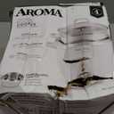 Aroma Housewares 6-Cup (Cooked yield ) / 1.2Qt. Select Stainless Pot-Style Rice Cooker, & Food Steamer, One-Touch Operation, White