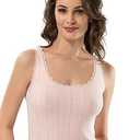 VAVONNE Camisole for Women, All Cotton, Airy Soft Comfy Tank Tops Cami Undershirt ( Size S)