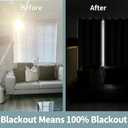 BGment Thermal Insulated 100% Blackout Curtains for Bedroom with Black Liner, Double Layer Full Room Darkening Noise Reducing Grommet Curtain (52 x 72 Inch, Grey, 2 Panels)