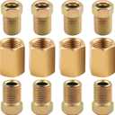 12PCS 3/16" Brake Line Fittings Kit,3/16" Brake Line Unions & Tube Nuts for Double/Inverted Flare Brakes Lines,Brakes Lines Repair Kit for Car/Truck DIY Repair & Maintenance