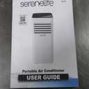 SereneLife 8,000 BTU Portable Air Conditioner, 115V Compact Room Air Conditioner with Dehumidifier & Fan, Window Mount Kit Included, Mini AC Unit for Bedroom, Office, or Home, Black