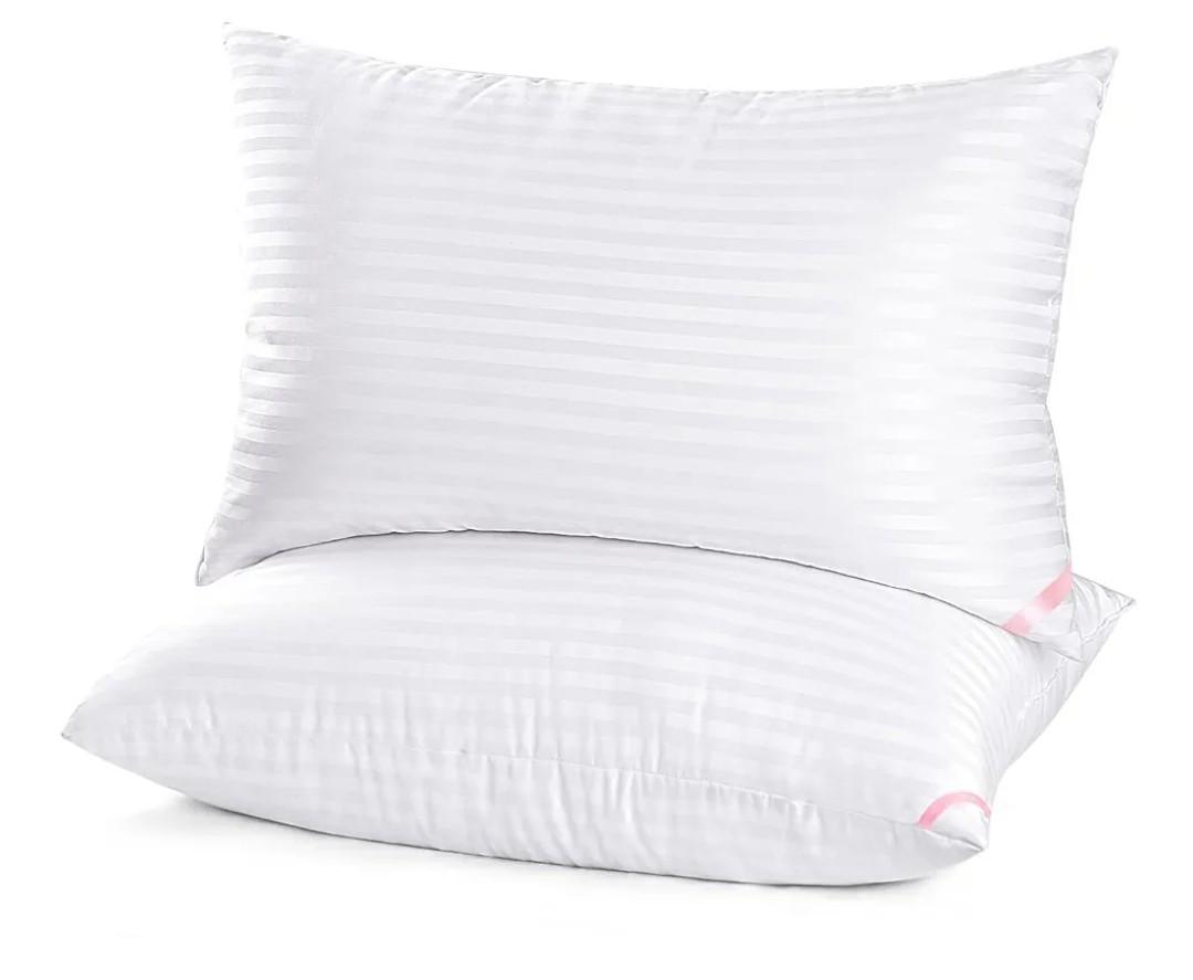 EIUE Hotel Collection Bed Pillows for Sleeping 2 Pack Queen Size，Pillows for Side and Back Sleepers,Super Soft Down