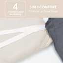 MUXHOMO Beige Full Comforter Sets, All Season Ultra Soft Down Alternative Bedding - 3 Piece Lightweight Bed Set Includes 1 Comforter (82"x86") and 2 Pillow Shams (20"x26")