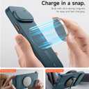 SURITCH for Google Pixel 10/10 Pro Phone Case, Compatible with MagSafe, Protective Cover with Camera Cover & Adjustable Metal Kickstand for Pixel 10/10 Pro 2025 -Lake Green