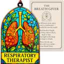 2 x Respiratory Therapist Gifts - Respiratory Therapist Accessories - Respiratory Therapist Card - Christmas Ornament 2026 - White Elephant Gifts - Xmas Tree Funny Decoration