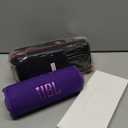 JBL Flip 7 Portable Bluetooth Speaker, IP68 Waterproof, Dustproof, Drop-Proof, PushLock System, AI Sound Boost, 16H Battery, Megen Hardshel Protection Case (Purple)