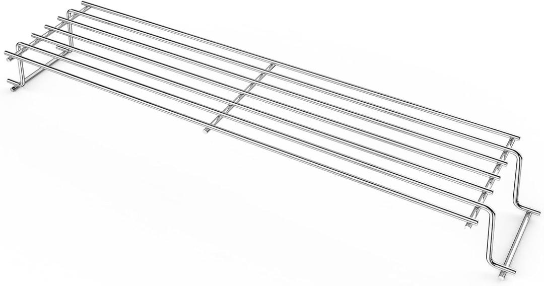 Uniflasy 25" Stainless Steel Warming Rack for Weber Spirit 300, Grill Parts for Weber Spirit 2 300 Series Grills with Front Control Knobs, Replacement Part for 7641