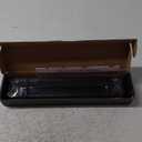 RV Thin Pleated Shade Replacement Compatible with Lippert Prepped Entry Doors/Thin Shade Ready Lippert Entry Door, 12 x 21 RV Window Blinds for Camper Travel Trailers (Black)