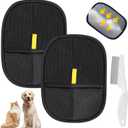 3Pcs Pet Hair Removal Glove, 2025 New Upgrade Electrostatic Gloves Pet Hair Reusable for Cats Dogs & Pets