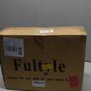 Fultyle Mid Cetury Modern Nightstand with Charging Station, Fluted Bedside Table with Storage, Modern Side End Table with Solid Wood Legs for Bedroom, Dorm and Small Space (Rustic Brown)