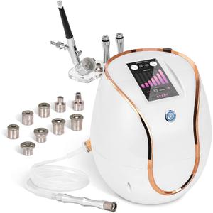 Professional Diamond Machine with Touch Screen Facial Skin Care Device Equipment (Suction Power: 0-68cmHg) + Spray Gun, 350 Pcs Cotton Filter, Tips, Wands