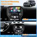 Roinvou 2+64G Radio for Ford Mustang 2015-2020 Android Car Stereo Wireless Carplay, 9 inch Touch Screen for Mustang, Support Original Car with Large Screen