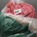 12 Ft by 7.5 Ft Giant Black Santa Christmas Inflatable Outdoor Decoration, Santa Claus Blow Up Inflatable with Candy Cane Gift Bag, Black Christmas Yard Decor Built-in LED Light for Xmas Lawn Garden