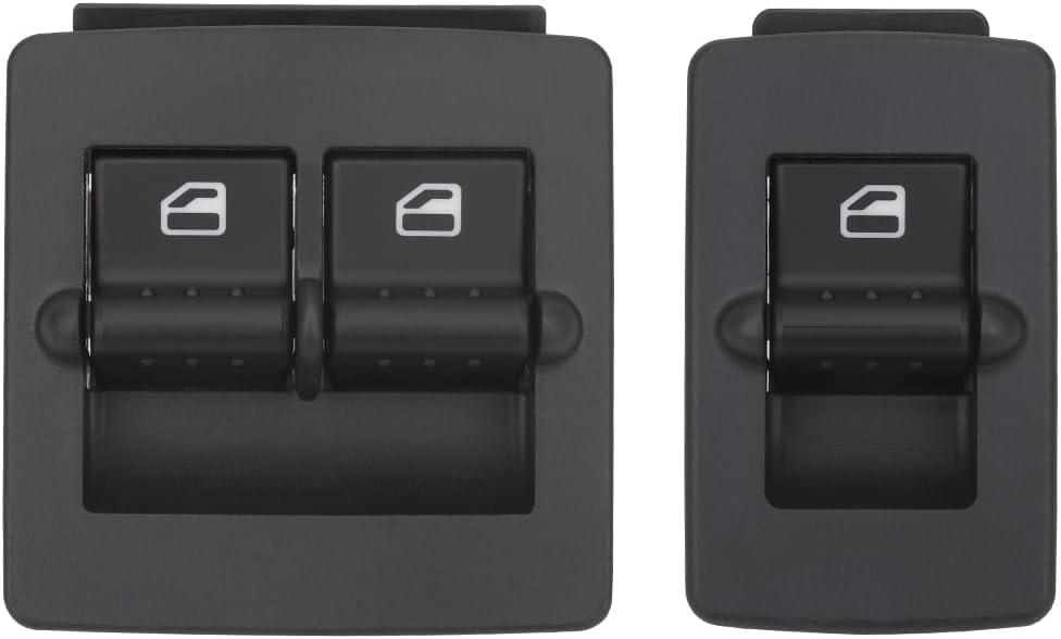 Power Window Switch Button Driver Side & Passenger Side Compatible with VW Volkswagen Beetle 1998-2010, Replace OEM 1C0959527, 1C0959855