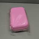 Kids Instant Print Camera Case for ESOXOFFORE Digital Video Cameras with 3 Rolls Paper Refill, Toddler Film Camera Storage Holder Bag with Mesh Pocket for Thermal Paper Accessories (Box Only) - Pink