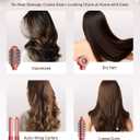 Hot Air Styler & Hair Styler- High-Speed Hair Blow Dryer Brush, Fast Drying No Heat Damage Multi-Styler with Auto Wrap Curlers for Volumizing Curl Straighten Frizz-Free Styling with Travel Bag