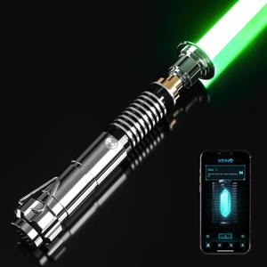 DAMIENSABER Upgrade Xenopixel 3.0 Motion Control Smooth Swing Light Sabers with 34 Sound Fonts Infinite Color and 16 RGB Fast Color Changing, More Sensitive Luke Light Sabers for Adults, 92cm Long