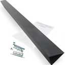 30" Slide In Range or Stove Rear Filler Trim Kit, Universal Fill Strip for Gap Between Slide-In Stove Range and Wall, W10113901A Compatible with Whirlpool and Most Brand, Durable Aluminum, Black