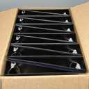 Samsill 12 Pack Durable 1.5 Inch 3 Ring Binders, Round Ring, Clear View Cover for Presentations, Black