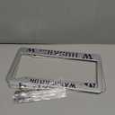 2 Packs for Washington Huskies License Plate Frames,2 Holes Silver License Plate Holder for UW,Universal Aluminum Tag Frame for License Plate for Front and Rear Car Tags (Black)