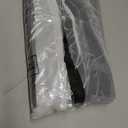 6 Pcs 24'' x 50'' Clear PVC Garment Bag Dance Costume Competition Bag with Rack Zippers Pockets Hanging Garment Covers Costume Organizer Costume Carrier for Adults Kids(Black)