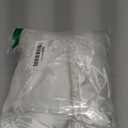 MORFORU Satin Pajama Set for Women Feather Trim Long Sleeve Pjs with Sleep Mask Headband Scrunchie Sleepwear Lounge Set (Large, White)