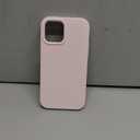 LOVE 3000 Designed for iPhone 12 Case/iPhone 12 Pro Case, Premium Silicone with [Soft Anti-Scratch Microfiber Lining] Shockproof Protective Phone Case for Men Women Girls 6.1", Chalk Pink