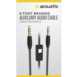 Acoustix™ Auxiliary Audio Cable - Black