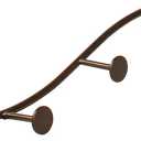 Spectrum Diversified Sweep Wall Rack, Bronze