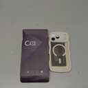 DOMAVER for iPhone 17 Pro Max Case for Women, 1X Screen Protector+1X Wrist Strap, [Compatible with MagSafe] [Full Camera Protection] Cute Wave Matte Phone Case for iPhone 17 Pro Max, Stone White