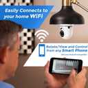 Security Camera, Two Way Talk 1080P HD Video WiFi Smart Camera, Indoor Outdoor Night Vision 360 Degree Motion Detection with SD Card (Pack of 2)
